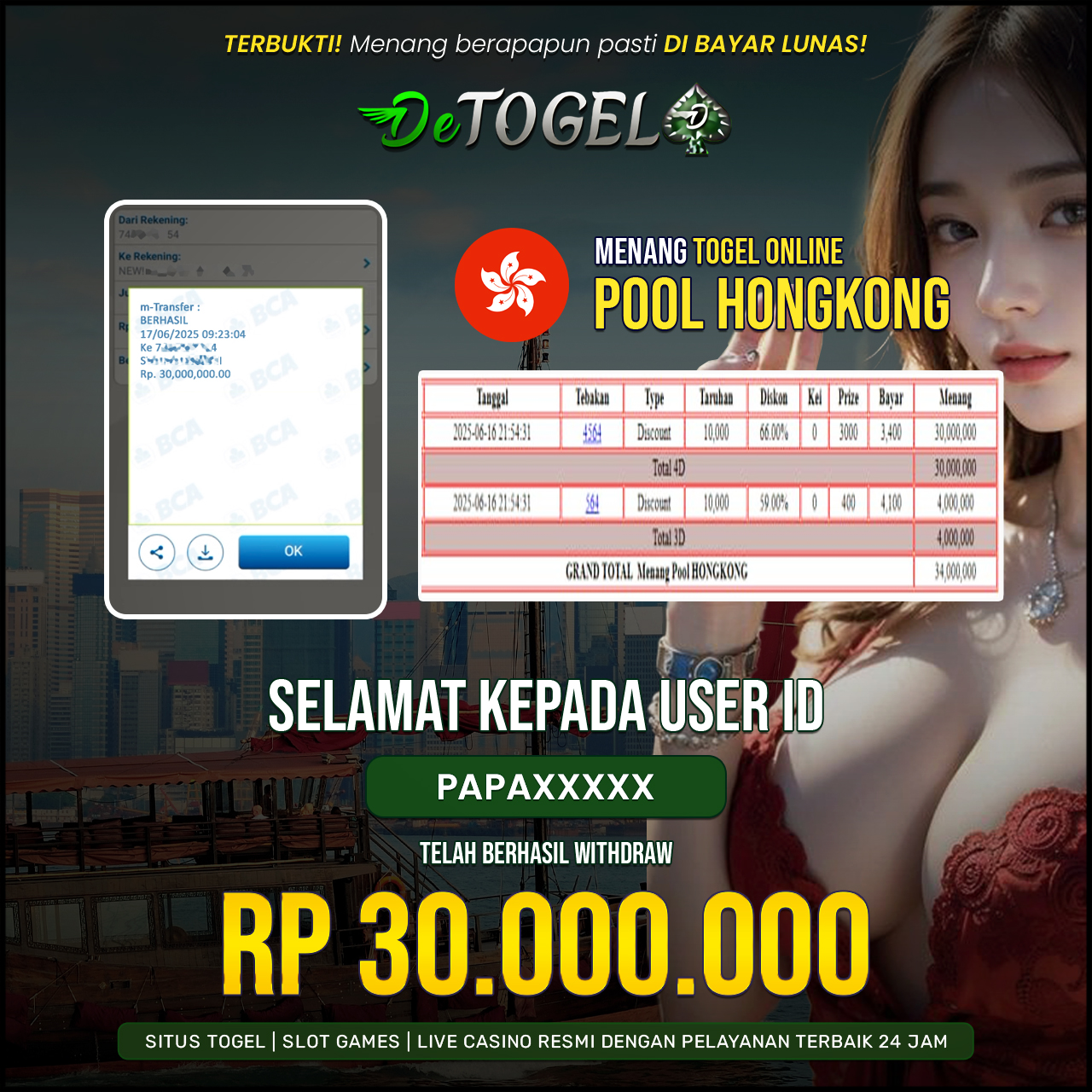 BUKTI JP DI TOGEL POOLS HONGKONG