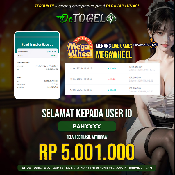 BUKTI JP DI PP PP Live Megawheel ( LIVE GAMES )